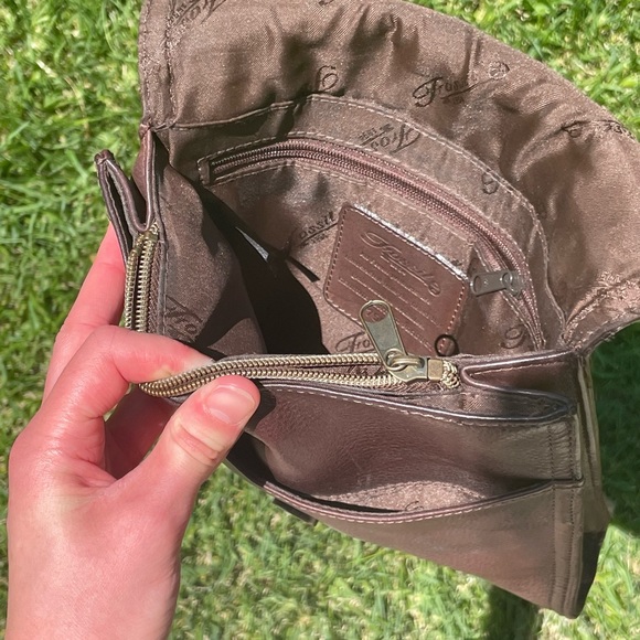 Fossil 75082 Brown Crossbody Bag - Genuine Leather - Picture 6 of 7